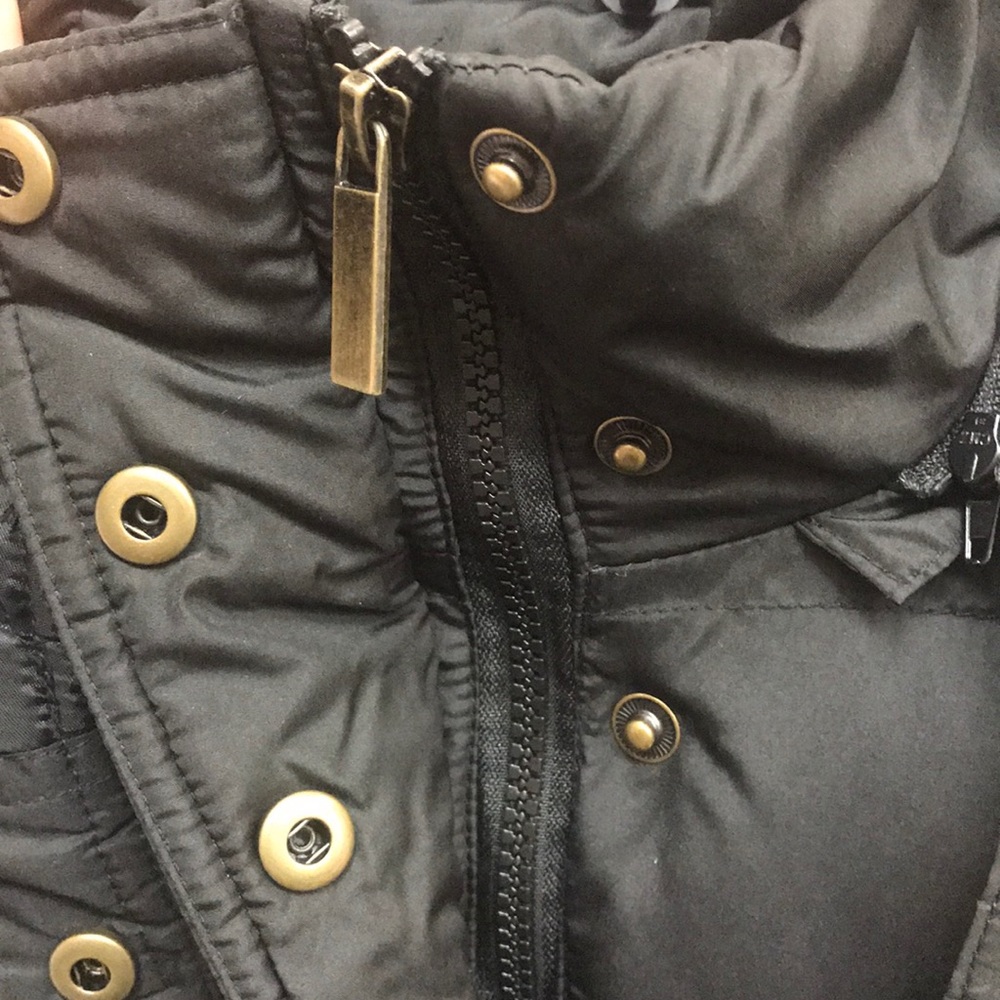 NWT,French Connection,Faux Fur Hoodie Puffer Jacket - Picture 15 of 17